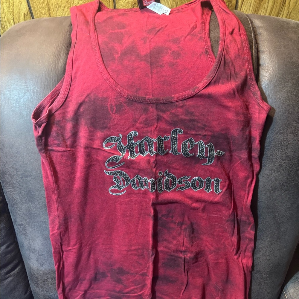 Bravado Women's Red Graphic Tank Top